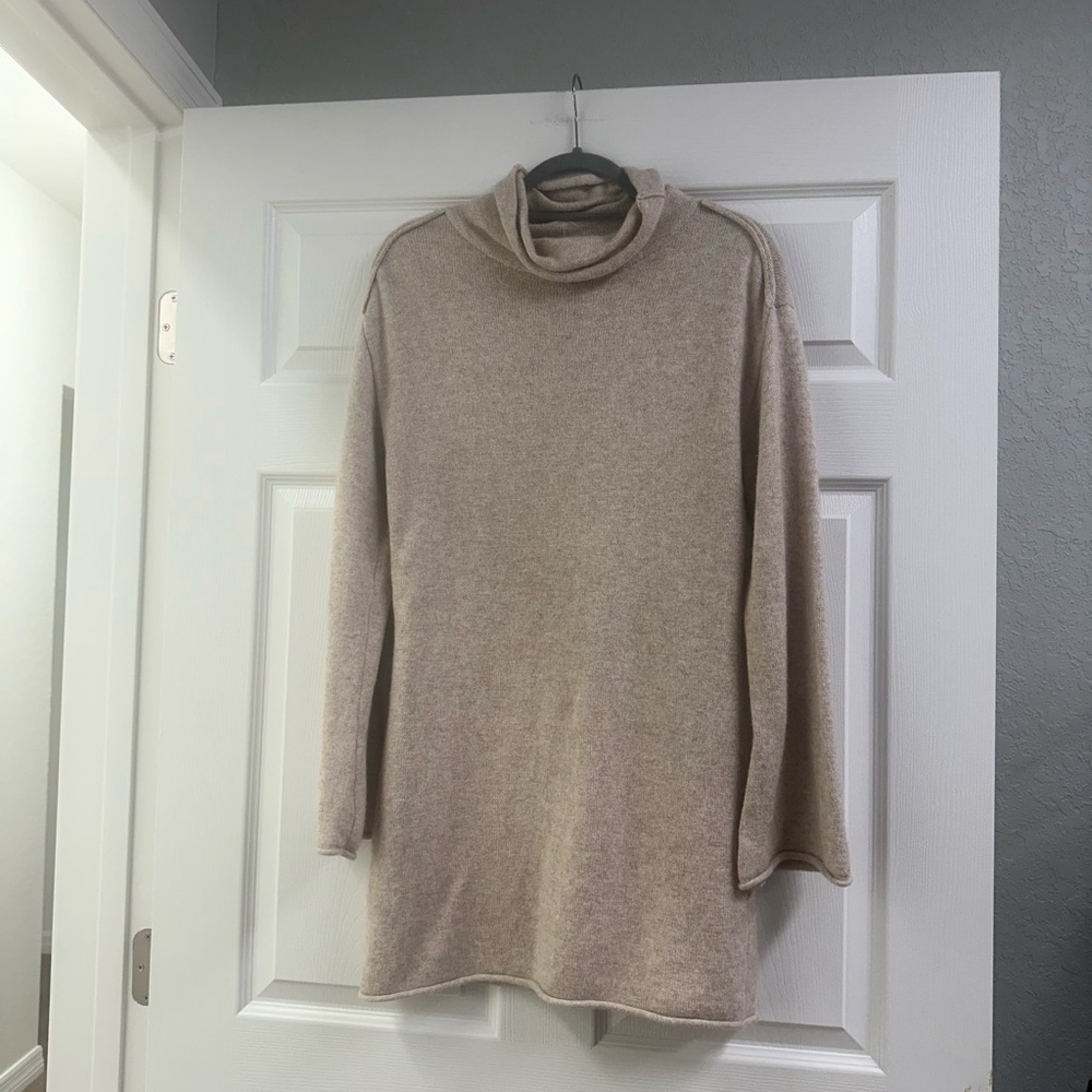 A Loves A Cream Sweater Dress
